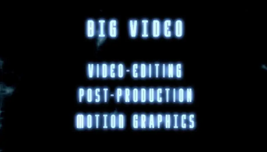 BIG Video | Showreel Post-produzione 2013